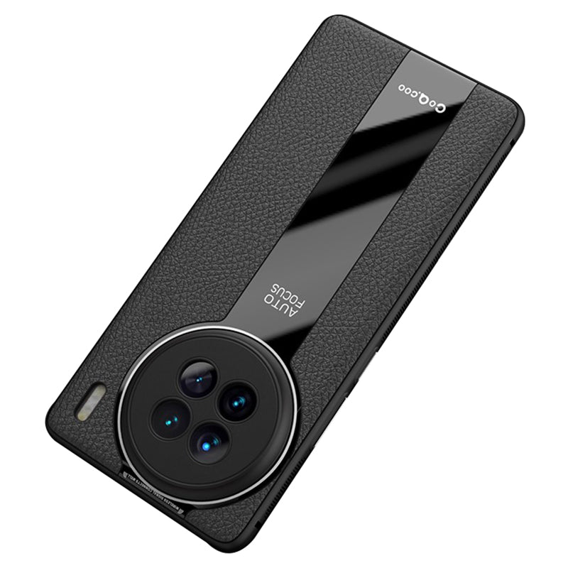 Q.COO For vivo X90 Pro+ 5G Shockproof Phone Cover PU Leather+TPU+Acrylic Back Case Q.COO For vivo X90 Pro+ 5G Shockproof Phone Cover PU Leather+TPU+Acrylic Back Case